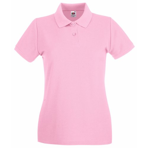 Fruit of the Loom Damen Lady-Fit Premium Poloshirt (2XL) (Pink) von Fruit of the Loom