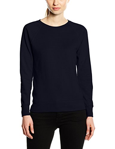 Fruit of the Loom Damen Leichtes Raglan Sweatshirt, Dunkles Marineblau, 32 von Fruit of the Loom