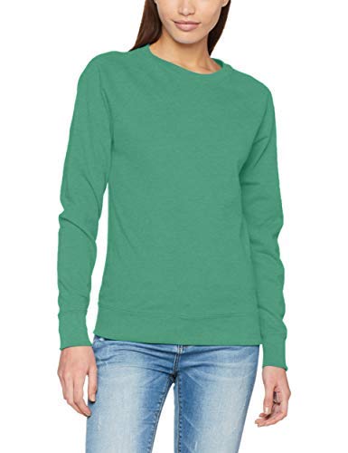 Fruit of the Loom Damen Lightweight Raglan Sweat Lady-Fit T-Shirt, Grün (Kelly Green), Small von Fruit of the Loom