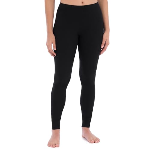 Fruit of the Loom Damen Micro Waffle Thermal Bottom Pyjamaunterteil, Schwarz, X-Groß von Fruit of the Loom