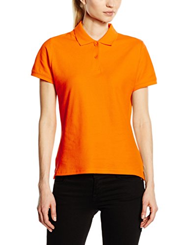 Fruit of the Loom Damen Poloshirt SS078M, Orange, Gr. XS von Fruit of the Loom