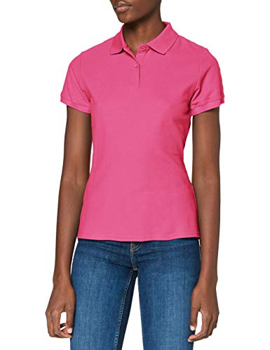 Fruit of the Loom Damen Poloshirt SS078M,Rosa (Fuchsia),38 EU (Herstellergröße: S) von Fruit of the Loom