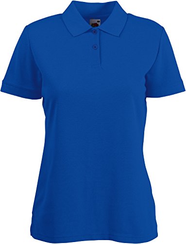 Fruit of the Loom Damen Poloshirt SS092M, Blau - Blau (Königsblau), Gr. 40 (Herstellergröße: M) von Fruit of the Loom