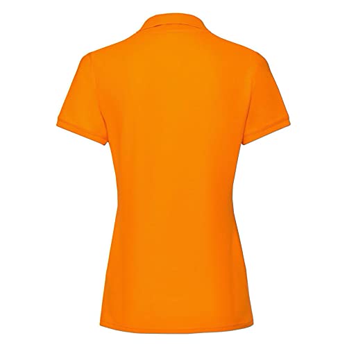 Fruit of the loom Damen Premium Polo Lady-Fit Poloshirt, Orange (Orange 410), Small (Herstellergröße: 10) von Fruit of the Loom