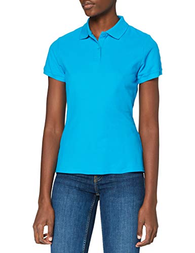 Fruit of the Loom Damen Premium Poloshirt, azurblau, XXL von Fruit of the Loom