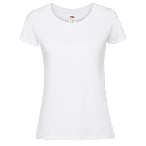 Fruit of the Loom Damen Ringspun Premium T-Shirt (M) (Schnee) von Fruit of the Loom