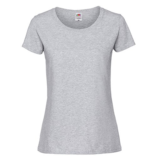 Fruit of the Loom Damen Ringspun Premium T-Shirt (S) (Taupe Grau) von Fruit of the Loom