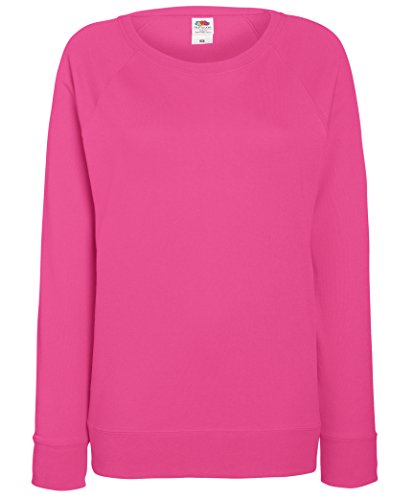 Fruit of the Loom Damen Sweatshirt, Fuchsia, S von Fruit of the Loom