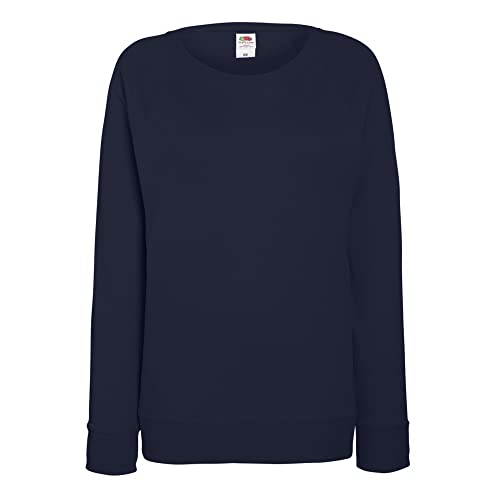 Fruit of the Loom Damen Sweatshirt Lightweight Raglan Sweat Lady-Fit 62-146-0 Deep Navy XXL von Fruit of the Loom