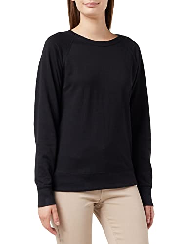 Fruit of the Loom Damen Leichtes Raglan Sweatshirt, Schwarz, 36 von Fruit of the Loom