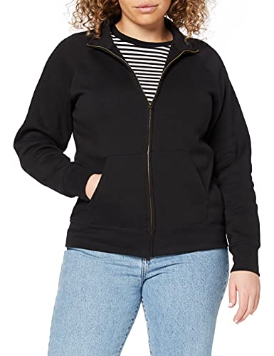 Fruit of the Loom Damen Sweatshirt SS085M, Schwarz (Noir), 38 (Herstellergröße: M) von Fruit of the Loom
