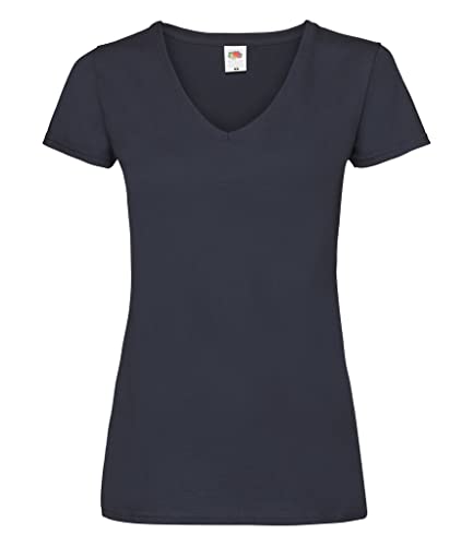 Fruit of the Loom Damen T-Shirt Ss045m, Blau, 36 von Fruit of the Loom