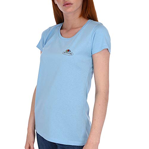 Fruit of the Loom Damen T-Shirt mit Vintage-Logo, Farbe:Pastellblau, Größe:L von Fruit of the Loom