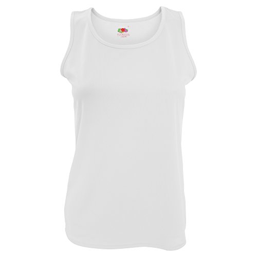 Fruit of the Loom Damen Tank Top Performance Vest Lady-Fit 61-418-0 White XS von Fruit of the Loom