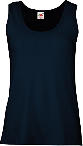 Fruit of the Loom Damen Tank Top Valueweight Vest Lady-Fit 61-376-0 Deep Navy S von Fruit of the Loom
