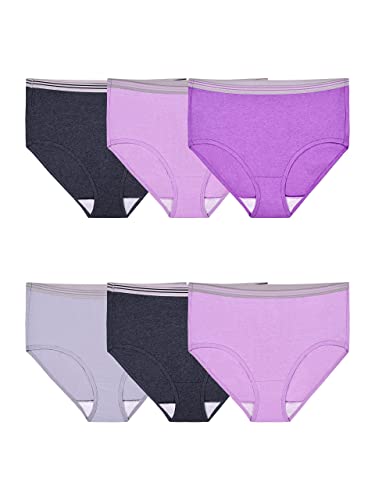 Fruit of the Loom Damen Unterwäsche Baumwolle Slip Panty Multipack - Mehrfarbig - X-Groß von Fruit of the Loom