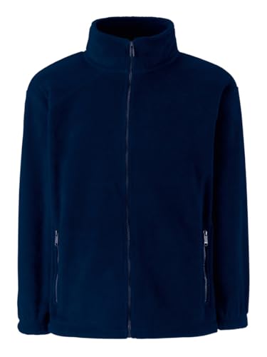Fruit of the Loom Fleecejacke dunkelblau, Gr. XXL unisex von Fruit of the Loom