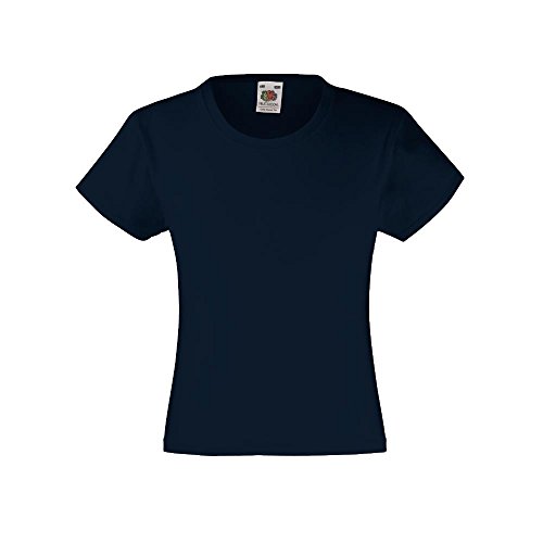 Fruit of the Loom - Girls Value Weight T 152,Deep Navy von Fruit of the Loom