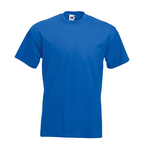 Fruit of the Loom - Heavy T-Shirt 'Super Premium T' M,royal M,Royal von Fruit of the Loom