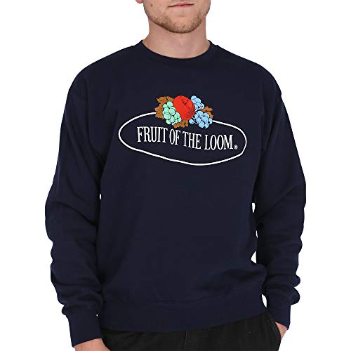 Fruit of the Loom Herren 012202 Sweatshirt, Blau (Deep Navy Az), Large von Fruit of the Loom