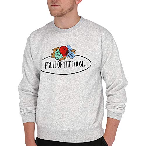 Fruit of the Loom Herren 012202 Sweatshirt, Grau (Graumeliert 94), Medium von Fruit of the Loom