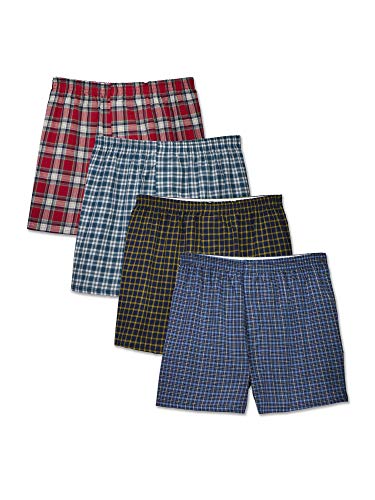 Fruit of the Loom Herren 4er-Pack Boxershorts in erweiterter Größe Unterwäsche, Gewebt, XX-Large Fruit of the Loom Herren 4er-Pack Boxershorts in erweiterter Größe Unterwäsche, Gewebt, XX-Large von Fruit of the Loom