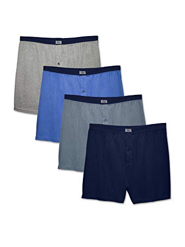 Fruit of the Loom Herren 5 Pack Soft Stretch Knit Boxer Unterwäsche, Sortiert, X-Large (5er Pack) von Fruit of the Loom