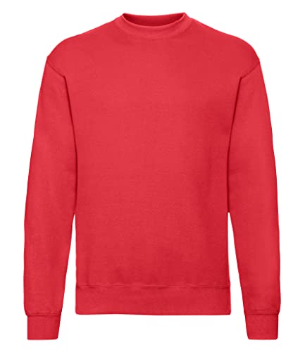 Fruit of the Loom Herren 62-202-0 Pullover, Red, L von Fruit of the Loom