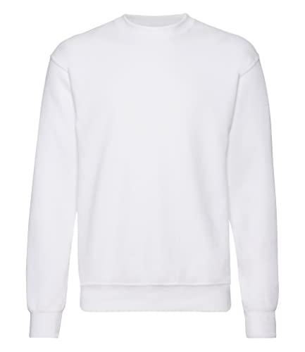 Fruit of the Loom Herren 62-202-0 Pullover, White, S von Fruit of the Loom