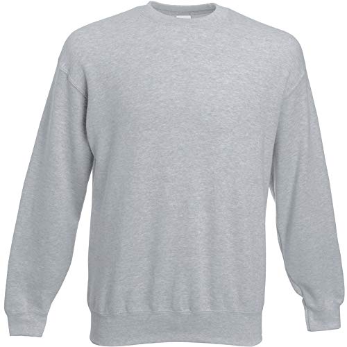 Fruit of the Loom Herren 62-202-0 Sweatshirt, grau meliert, XXXXXL von Fruit of the Loom