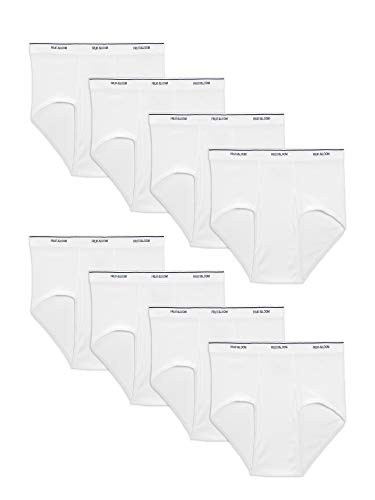 Fruit of the Loom Herren Basic White Brief Multipack Unterwsche, Weiß (8 Stück), XXX-Large (8er Pack) von Fruit of the Loom