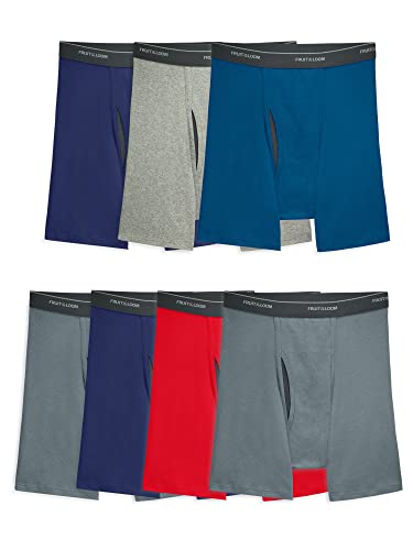 Fruit of the Loom Herren Coolzone Boxershorts, feuchtigkeitsableitend und atmungsaktiv, Multipacks Slip, 7 Stück, Large von Fruit of the Loom