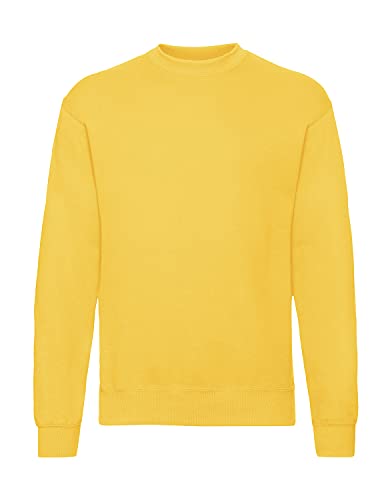 Fruit of the Loom Herren Classic Sweat, Gelb - Sunflower, L von Fruit of the Loom