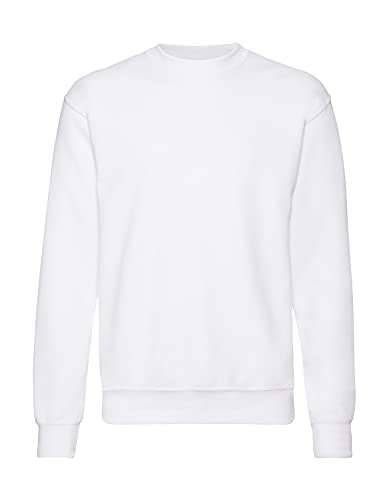 Fruit of the Loom Herren Classic Sweat, Weiß - Weiß, M von Fruit of the Loom