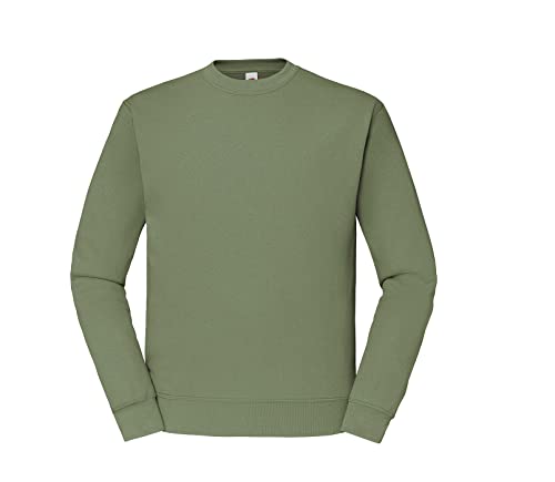 Fruit of the Loom Herren Classic Sweat -1x Olive & 1x HLKauf Block - Größe: L von Fruit of the Loom