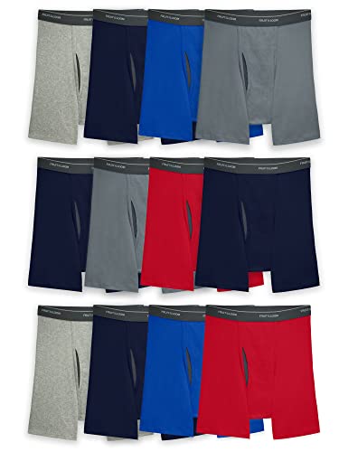 Fruit of the Loom Herren Coolzone Boxer Briefs, Moisture Wicking & Breathable, Assorted Color Multipacks Retroshorts, 12 Stück, Medium (12er Pack) von Fruit of the Loom