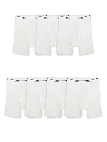 Fruit of the Loom Herren Coolzone Boxershorts, Feuchtigkeitsableitend und Atmungsaktiv, Multipacks Retroshorts, 7 Stück, Weiß, Medium (7er Pack) von Fruit of the Loom