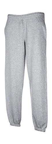 Fruit of the Loom Herren Elasticated Cuff Jog Pants Sport Jogger, Grau (Heather Grey 123), W32 (Herstellergröße: M) von Fruit of the Loom