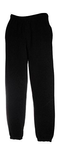 Fruit of the Loom Herren Elasticated Cuff Jog Pants Sport Jogger, Schwarz (Black 101), W32 (Herstellergröße: M) von Fruit of the Loom