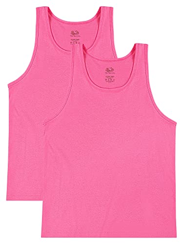Fruit of the Loom Herren Eversoft Cotton Sleeveless T Shirts, Breathable & Moisture Wicking with Odor Control, Sizes S-4x Unterhemd, Tanktop, 2er-Pack, Neonrosa, Mittel Fruit of the Loom Herren Eversoft Cotton Sleeveless T Shirts, Breathable & Moisture Wicking with Odor Control, Sizes S-4x Unterhemd, Tanktop, 2er-Pack, Neonrosa, Mittel von Fruit of the Loom