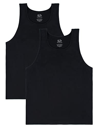 Fruit of the Loom Herren Eversoft Cotton Sleeveless T Shirts, Breathable & Moisture Wicking with Odor Control, Sizes S-4x Unterhemd, Tanktop, 2er-Pack, Schwarze Tinte, XL Fruit of the Loom Herren Eversoft Cotton Sleeveless T Shirts, Breathable & Moisture Wicking with Odor Control, Sizes S-4x Unterhemd, Tanktop, 2er-Pack, Schwarze Tinte, XL von Fruit of the Loom