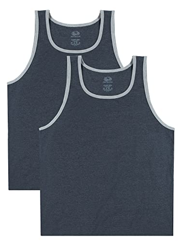 Fruit of the Loom Herren Eversoft Cotton Sleeveless T Shirts, Breathable & Moisture Wicking with Odor Control, Sizes S-4x Unterhemd, Tanktop – 2er-Pack – Black Heather, Mittel Fruit of the Loom Herren Eversoft Cotton Sleeveless T Shirts, Breathable & Moisture Wicking with Odor Control, Sizes S-4x Unterhemd, Tanktop – 2er-Pack – Black Heather, Mittel von Fruit of the Loom