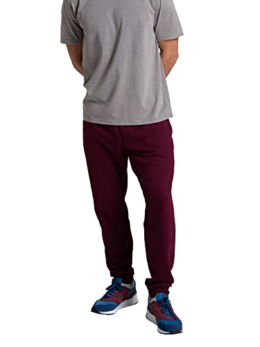 Fruit of the Loom Herren Eversoft Fleece-Jogginghose (S-2XL) Trainingshose, Baumwollmischgewebe, Kastanienbraun, XXL von Fruit of the Loom