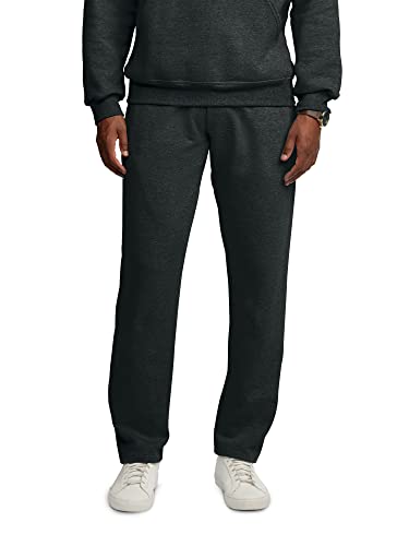 Fruit of the Loom Herren Eversoft Fleece Open Bottom Sweatpants with Pockets, Relaxed Fit, Moisture Wicking, Breathable Trainingshose, Schwarz meliert, Klein Fruit of the Loom Herren Eversoft Fleece Open Bottom Sweatpants with Pockets, Relaxed Fit, Moisture Wicking, Breathable Trainingshose, Schwarz meliert, Klein von Fruit of the Loom