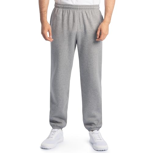Fruit of the Loom Herren Eversoft Fleece Sweatpants Trainingshose, Grey Heather, 4X-Groß von Fruit of the Loom