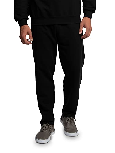 Fruit of the Loom Herren Eversoft Fleece Sweatpants & Jogginghose (Regular & Big Man) Trainingshose, Schwarz, Groß von Fruit of the Loom