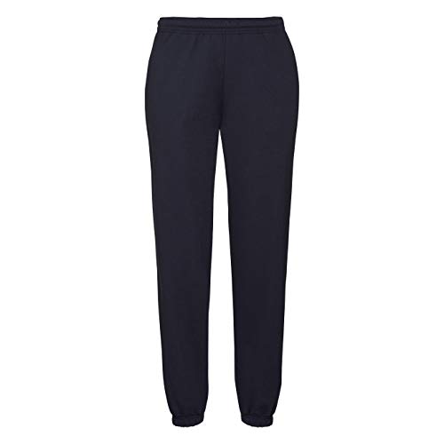 Fruit of the Loom Herren Freizeithose mit elastischem Beinabschluss 64-026-0 Deep Navy M von Fruit of the Loom