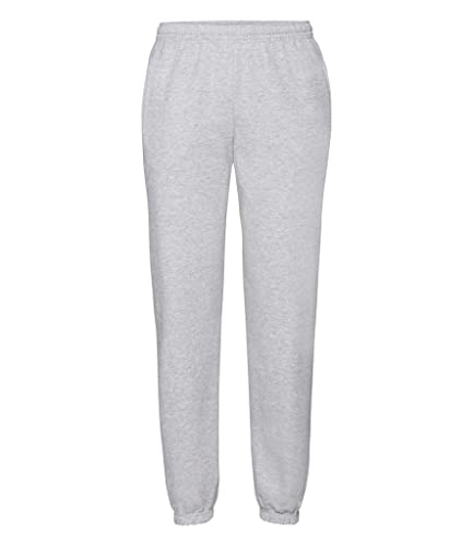 Fruit of the Loom Herren Freizeithose mit elastischem Beinabschluss 64-026-0 Heather Grey L von Fruit of the Loom