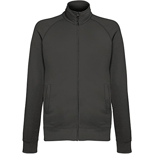 Fruit of the Loom Herren Geringes Gewicht Sweatshirt, Grau (Light Graphite), S von Fruit of the Loom