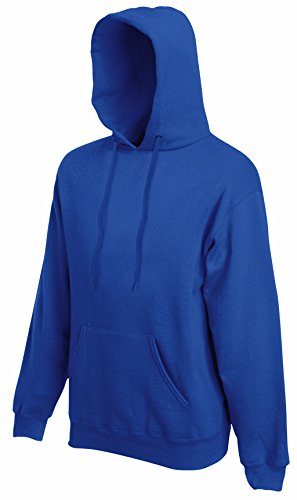 Fruit of the Loom Herren Hooded Sweat Kapuzenpullover, Blau (Royal Blue 300), Large von Fruit of the Loom